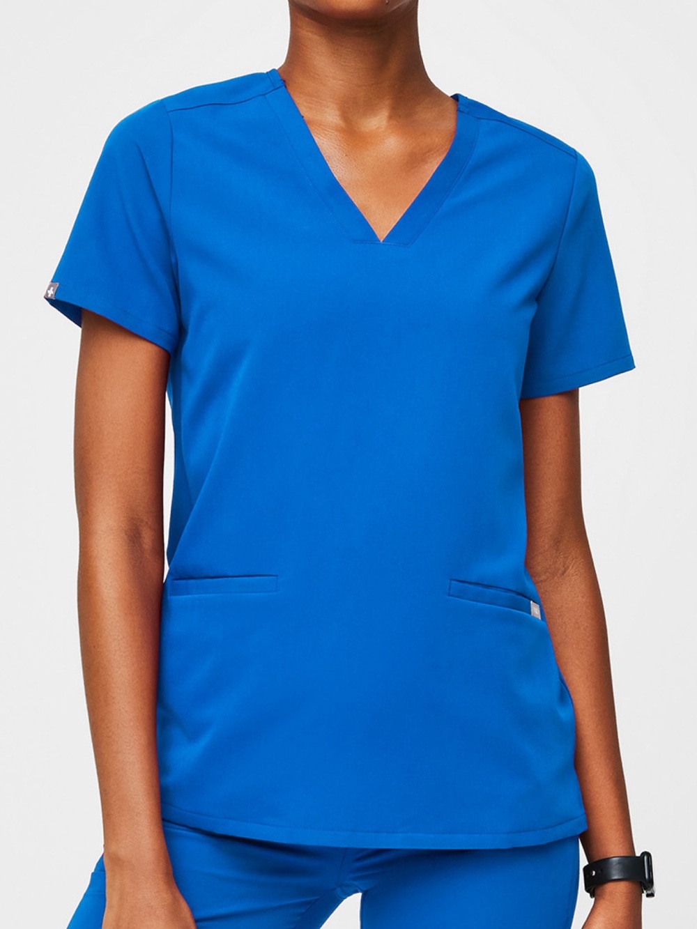 Women’s Figs Casma Scrub Top - Royal Blue - M